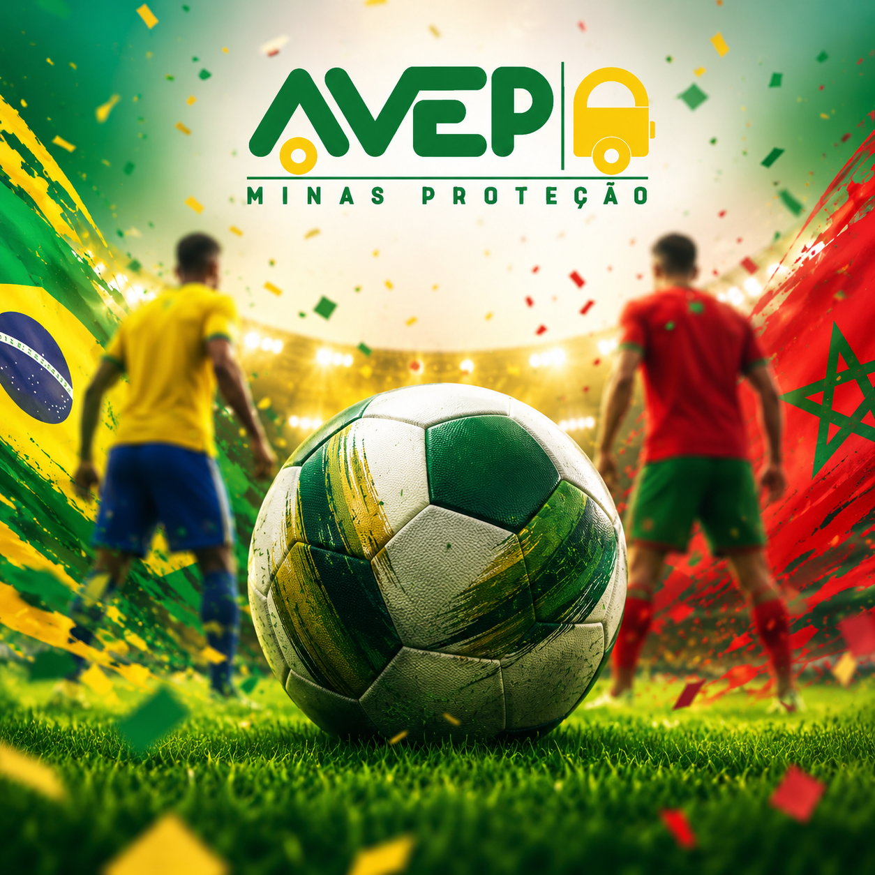 Brasil x Marrocos – Campo de futebol