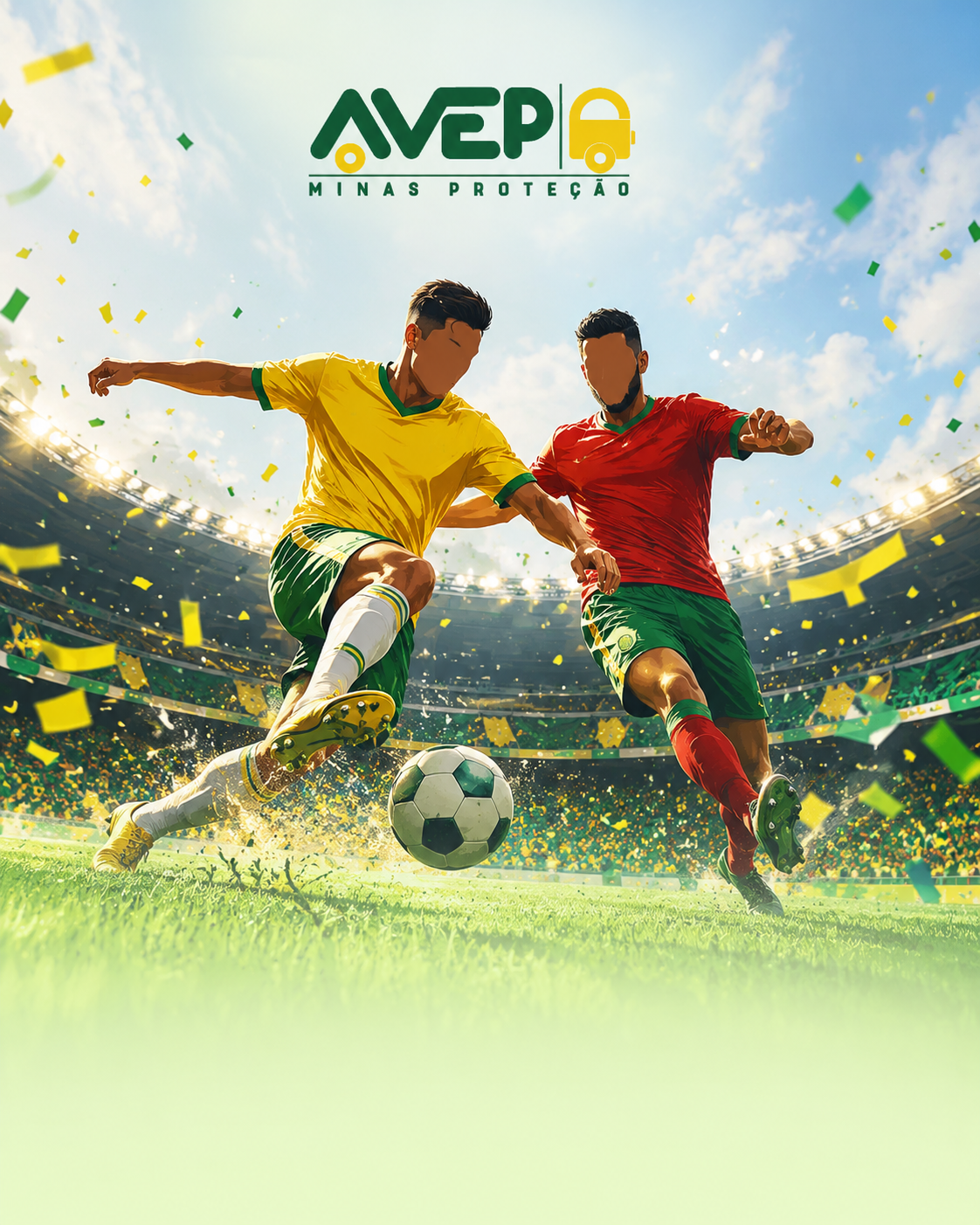 Jogadores disputando a bola – Brasil x Marrocos